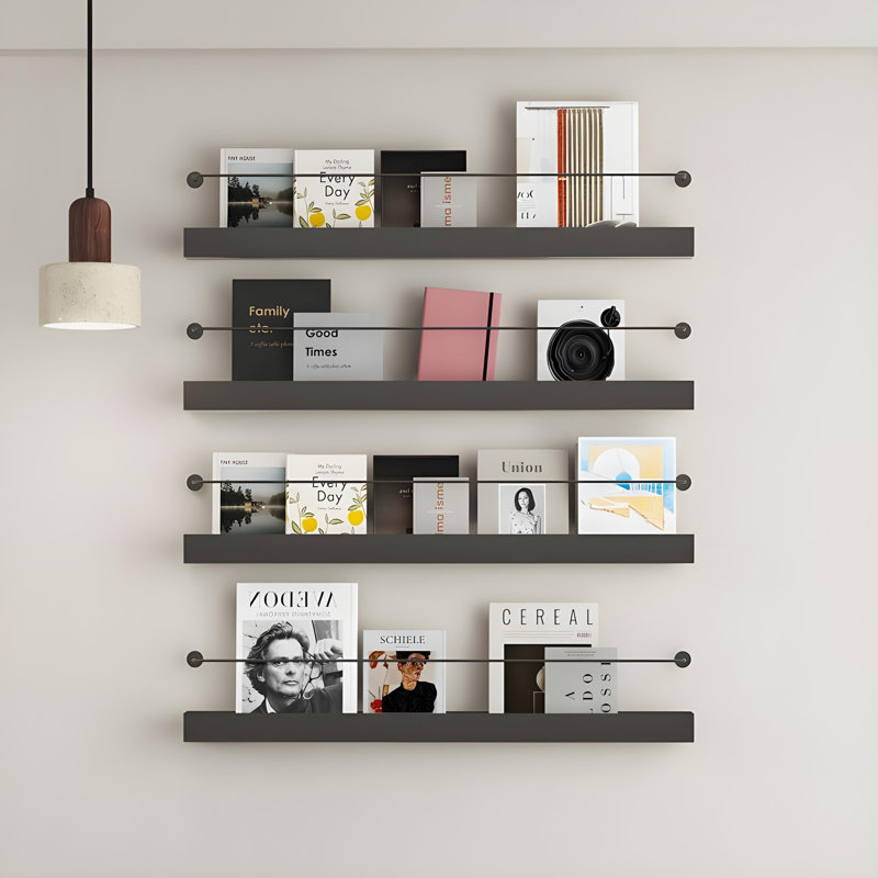 Wall Mounted Shelves, Wall Mounted Storage Shelves, And Storage Racks For Storing Items, 2.36" H x 31.5" W x 1.97" D