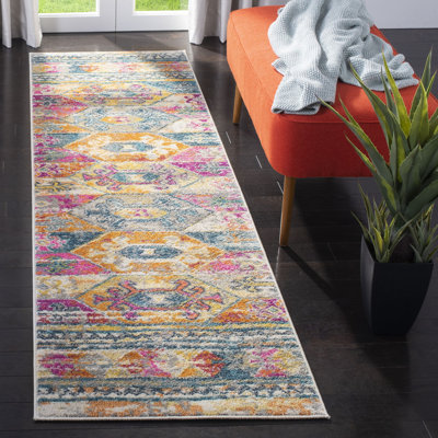 Tapis rose Felty Ikat