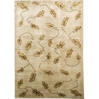 Hand-Knotted Wool BEIGE Area Rug