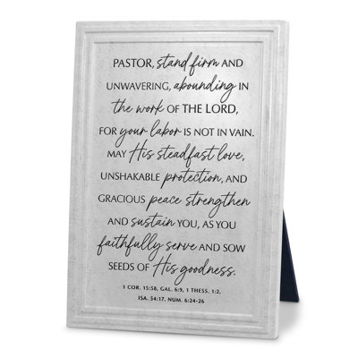 Plaque Tabeltop God Bless Our Pastor
