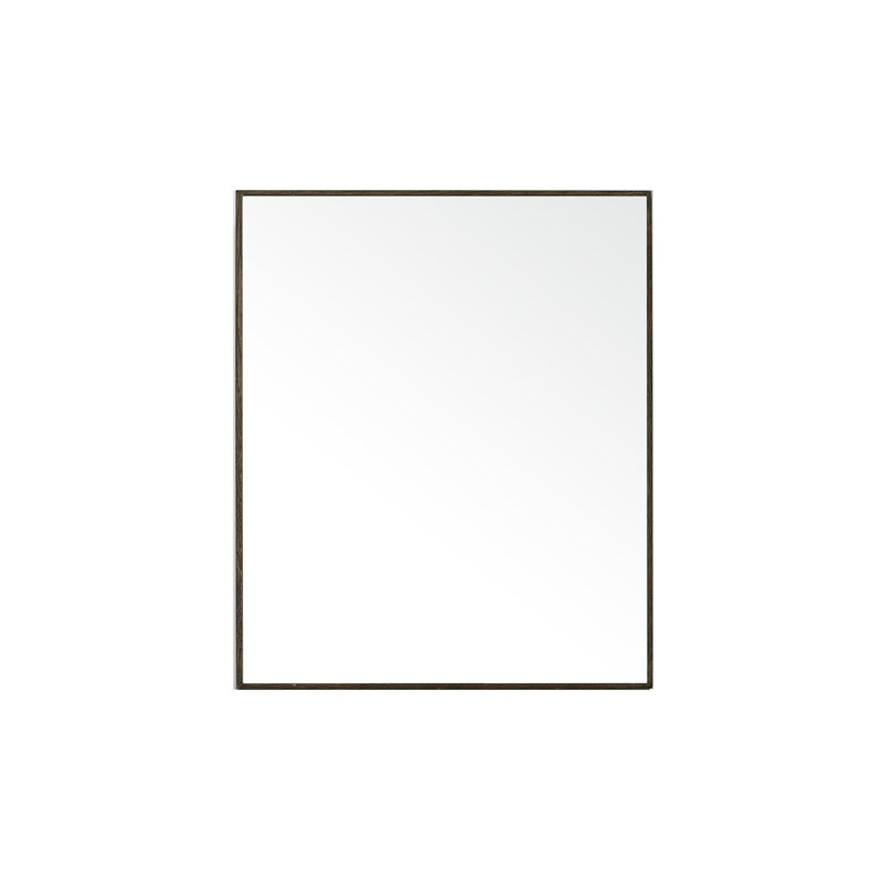 Slimline 18'' W Mirrored Medicine Cabinet, Dark Oak