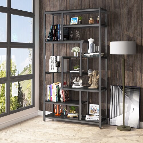 Mercury Row® Amezcua Geometric Bookcase & Reviews | Wayfair