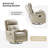 Amaty 28.3" Wide Genuine Leather Swivel Rocker Manual Standard Recliner-593687793