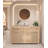 Brown Rectangular Solid Wood Reception Desk-1373973806