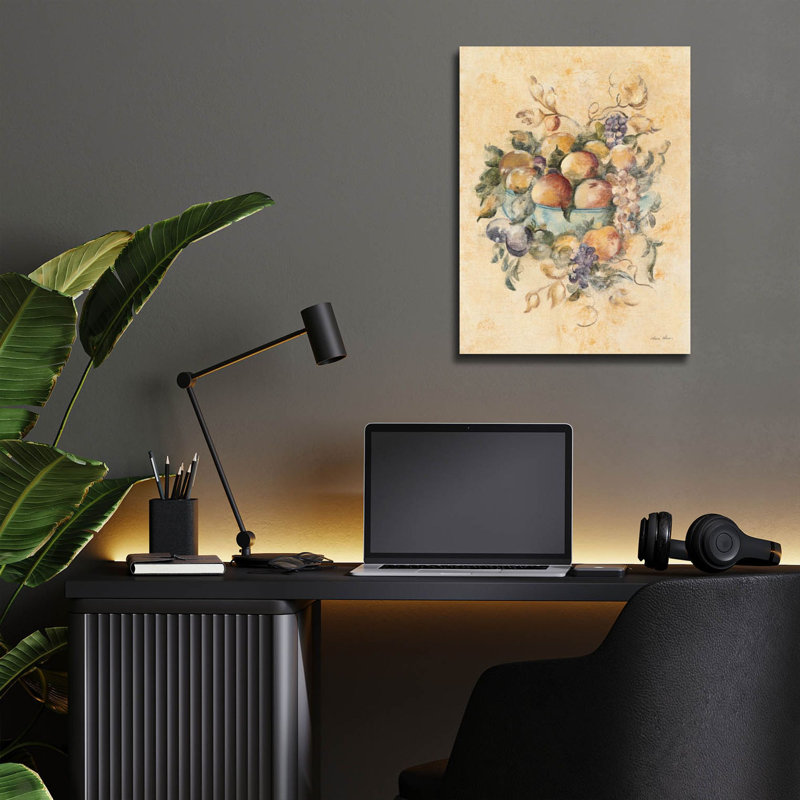 «Old World Fruit» par Cheri Blum, art mural en verre acrylique, H 16 po x l 12 po x P 0,13 po
