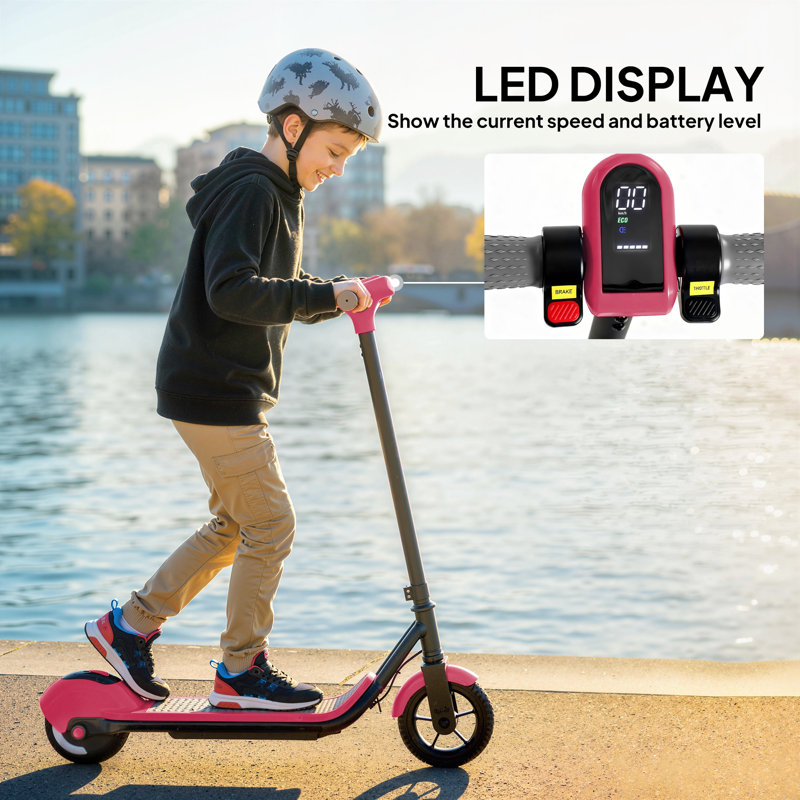 HOMCOM Electric Scooter, Pink