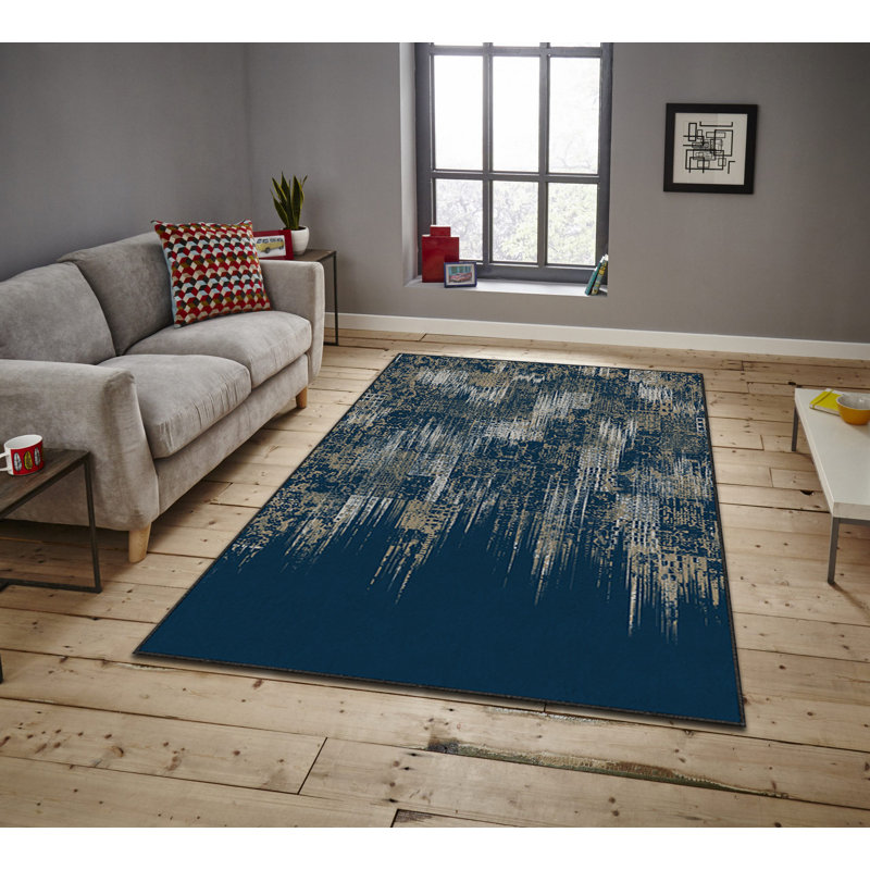 Luxurious Area Carpet (5.2 x 7.5 ft), 100% Polyester, 740 g/m² | Soft Velvet Fabric with Non-Slip Felt Dot Underside, Laminated Sponge for Comfort | Easy to Clean, Machine Washable at 86°F | Ideal for Living Room & Bedroom Decor