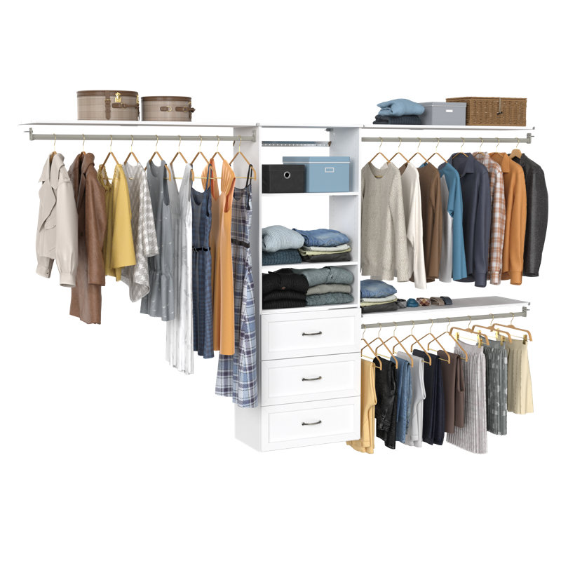 SuiteSymphony Hanging Tower with Top Shelves and Traditional Drawers
