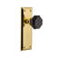 New York Plate with Waldorf Black Door Knob-1623278168