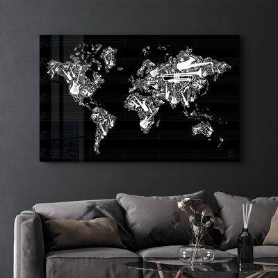 Élégante peinture murale en verre trempé de 13,8 po x 21,7 po | 100% verre trempé, épaisseur: 0,16 pouce | Imprimé UV pour des couleurs éclatantes | Parfait pour la décoration intérieure, le salon et les espaces de bureau