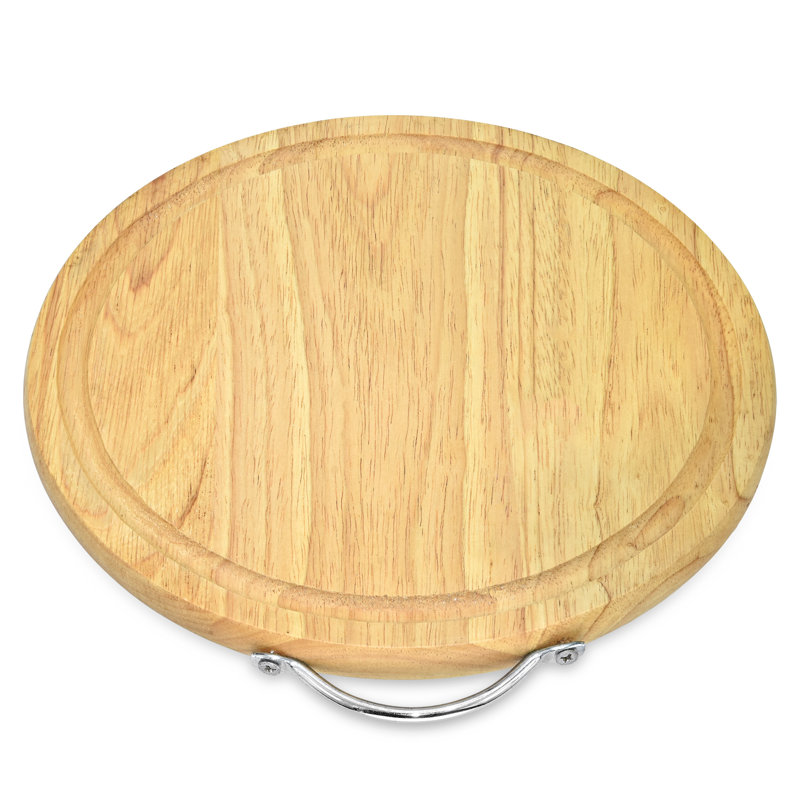 Planche à découper ou à grignoter en bois d'hévéa pour cuisine
