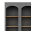 Bibliothèque grise en 2 parties, avec étagères ajustables, pour bureau, chambre, armoire de rangement de 183 cm de haut, salle à manger, chambre