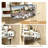 Ljudmila Corner Shower Caddy with Razor Holder Adhesive Shower Shelf Bathroom Shower Organizer Storage Rack-1587850886