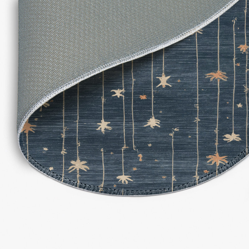Tapis intérieur et extérieur gris Nature, Round 5'