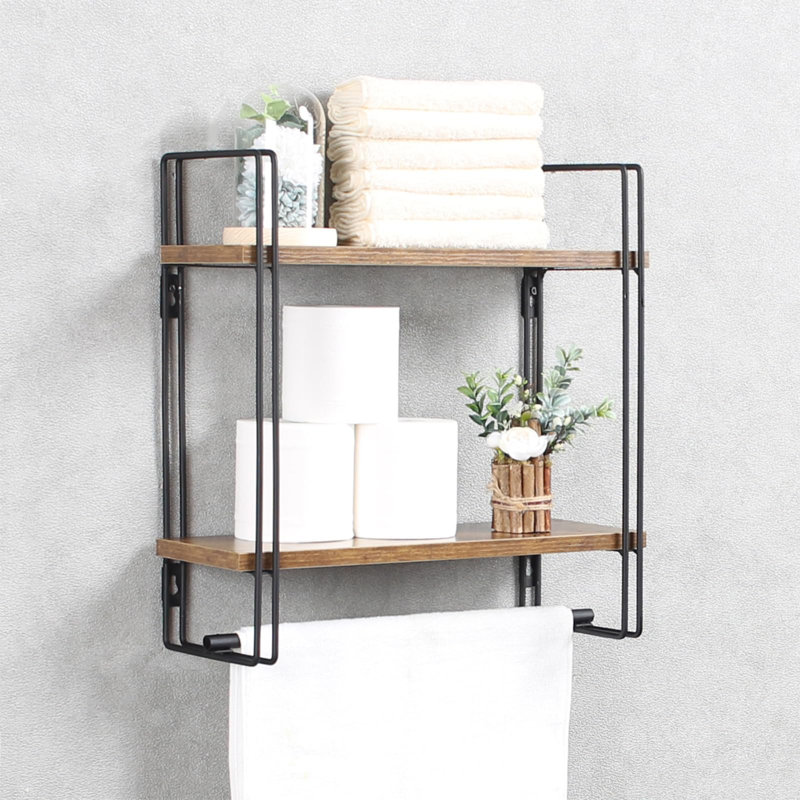 Hebgen 2 Piece Wood Floating Shelf