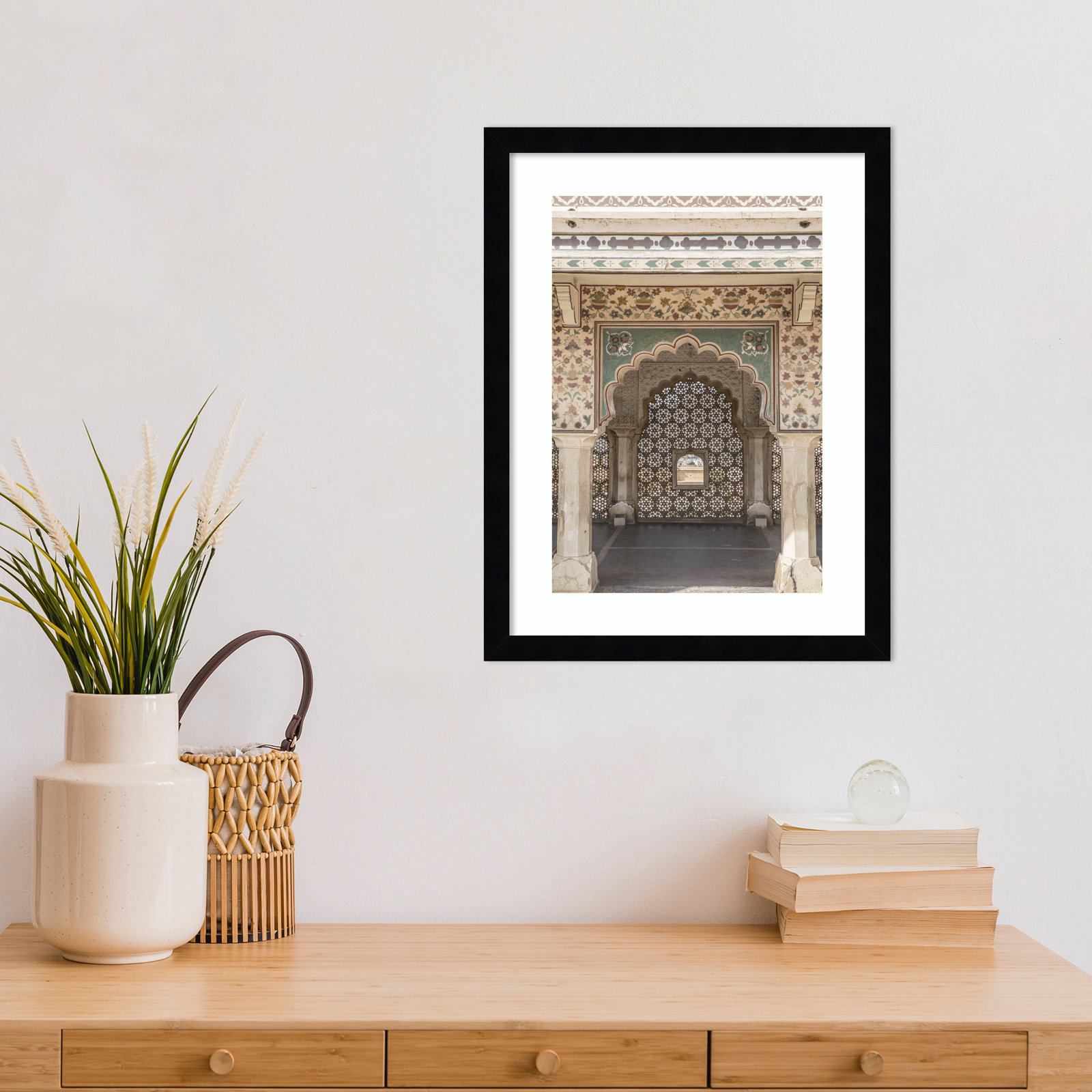 Daisey "Desert Palace" Print, Black, 17" H x 13" W