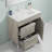 23.6'' Single Bathroom Vanity with Ceramic Top with Mirror-46357554