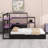 Modern Gaming Daybed with Integrated LED Lighting, Built-in Charging Station & Storage Drawers-435603461