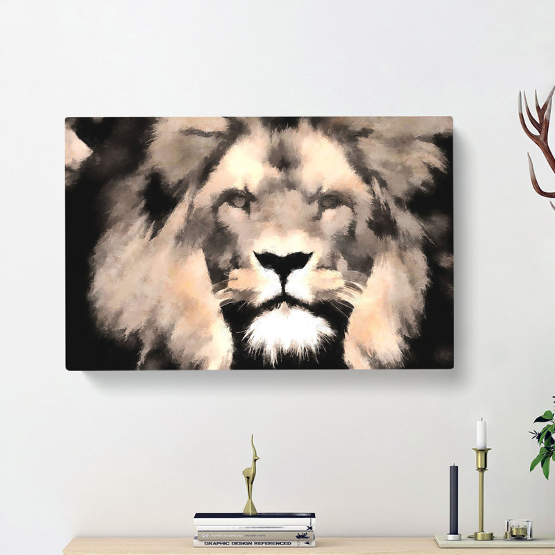 Lion - Wrapped Canvas, 40cm H x 60cm W x 3cm D