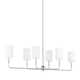 Rowley 6 Light Metal Dimmable Chandelier