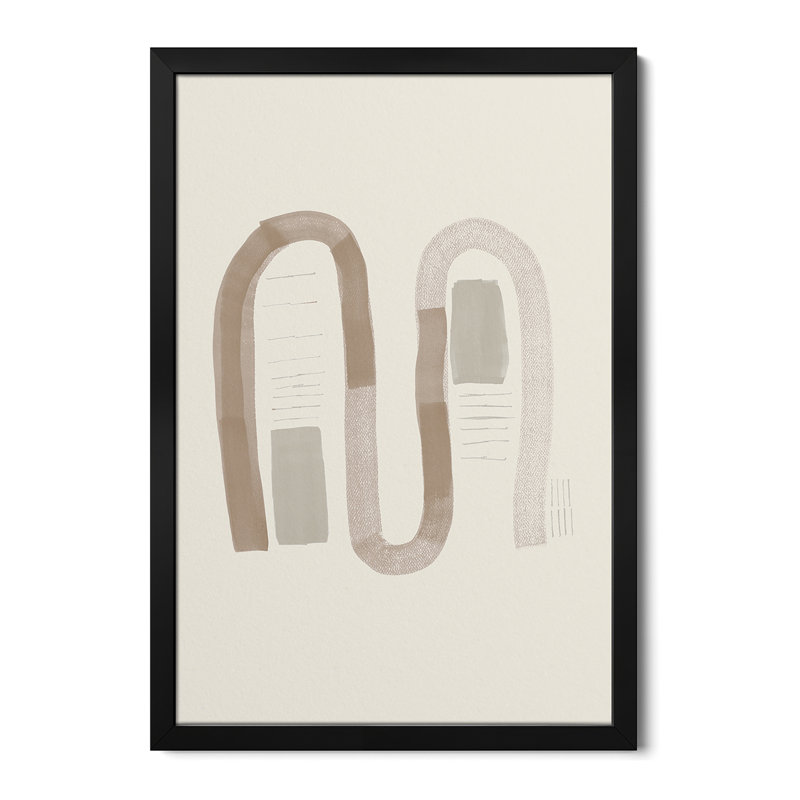 Neutre formes organiques I - reproduction d'art murale - affiche de galerie, H 32 po x l 24 po