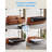 73" Faux Leather Pull-Out Sofa Bed with Fold-Out Mattress-115162282