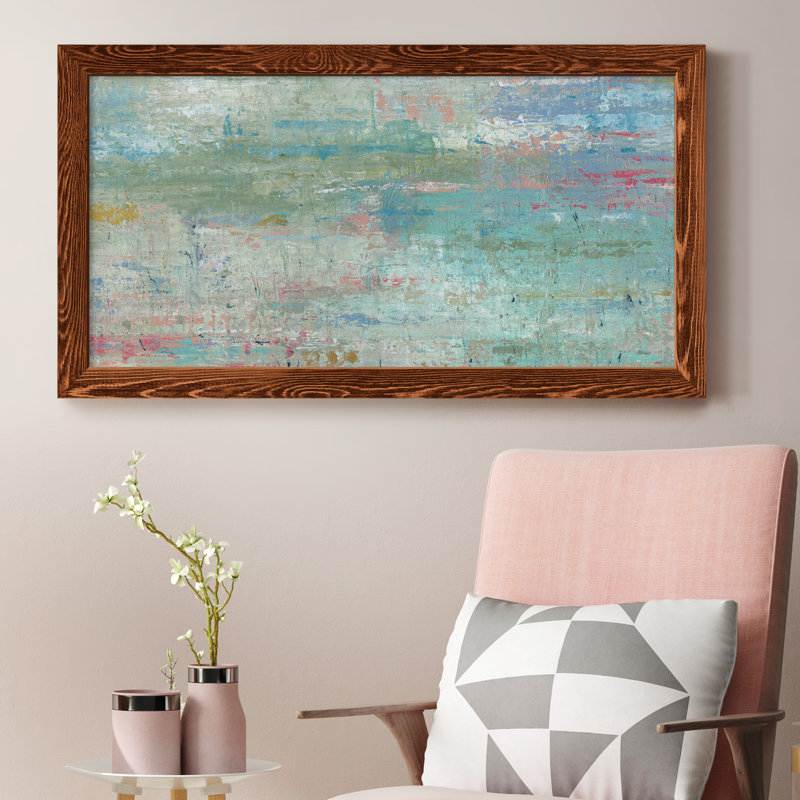 Pastel Watergarden - peinture sur toile encadrée, Érable