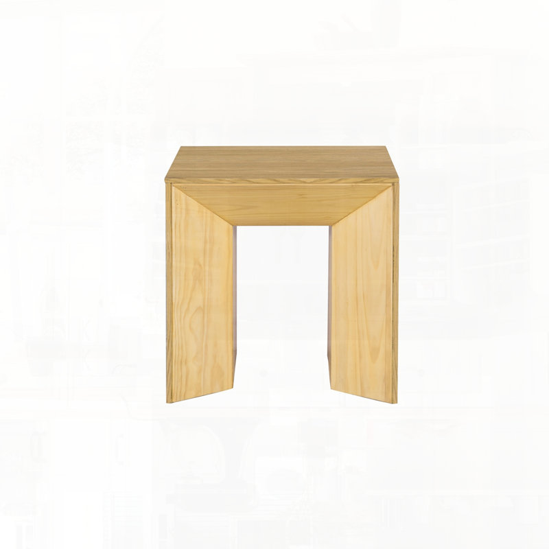 Natural Oak Finish End Table