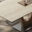 Table de salle à manger en pierre matte avec structure en bois de frêne-102438112