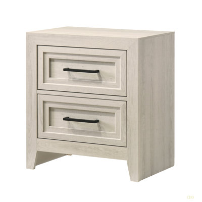 Table de chevet contemporaine à 2 tiroirs 1Pc