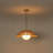 1-light 20.8" Natural Rattan Cone Pendant