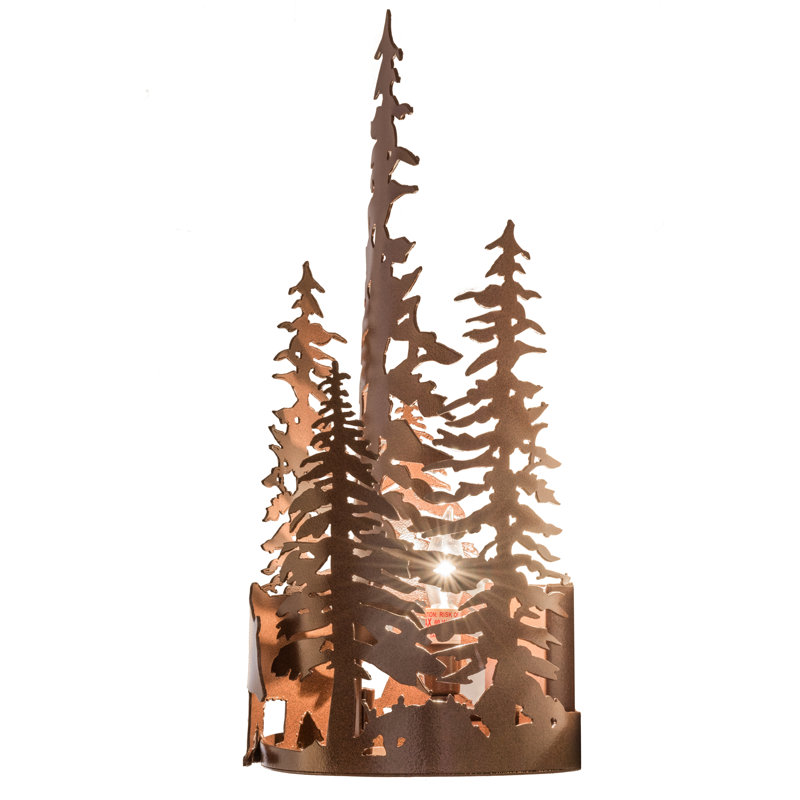 Rustic Lodge Flush Mounted Sconce