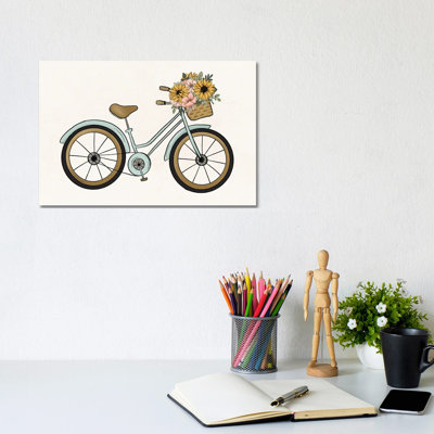 Floral Bicycle by Katie Bryant - Wrapped Canvas Gallery-Wrapped Canvas Giclée