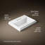 Lavabo de salle de bain rectangulaire encastré en céramique avec trop-plein Tresham®-10942295-19195670