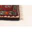 Tapis noir en laine noué à la main de conception unique 4 pi 11 po x 7 pi 2 po Jhamarion