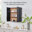 Armoire murale de cuisine en bois avec portes et Ã©tagÃ¨res, rangement pour salle de bain, armoire de rangement murale-1426977727-1426977726