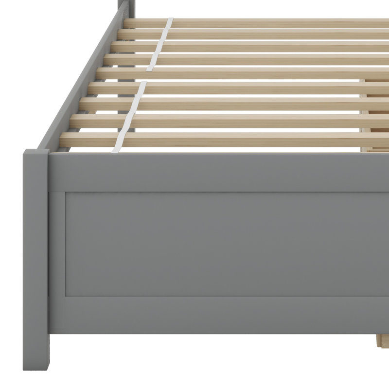 Platform Storage Bed  With Two Drawers