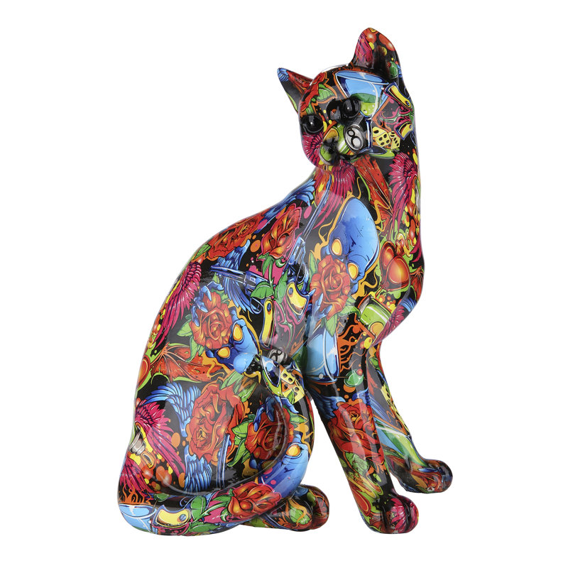 Elyse Animals Decorative Object, Red/Blue
