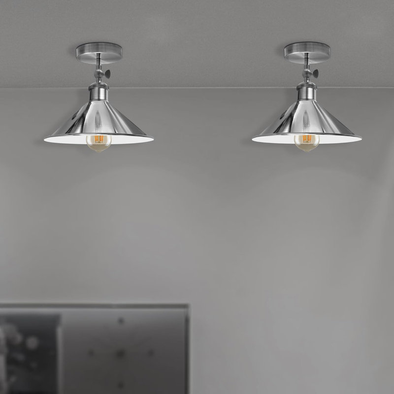Boling Semi Flush Mount, Chrome