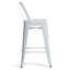 Rayne - 24 tabourets de comptoir en métal (ensemble de 2) - Blanc