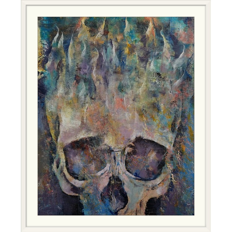 «Alcantar Neptune Skull» par Michael Creese, reproduction d'art, Cadre noir, H 38 po x l 32 po x P 1 po