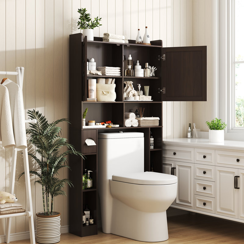 Armoire de rangement au-dessus de la toilette, Espresso