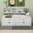 Full Size Wood Daybed with 2 Bedside Cabinets, Upper Shelves and 4 Drawers-96158820