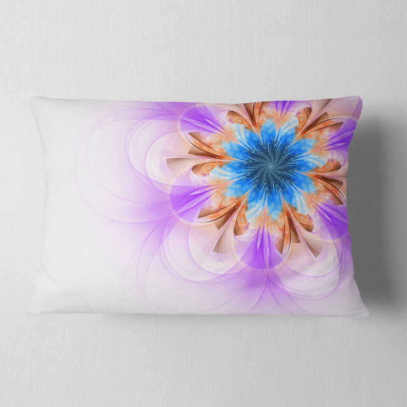 Coussin lombaire en fleur symétrique floral