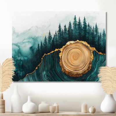 Ginobili Pine Forest Landscape On Emerald Horizon IV - forest Wall Art for Living Room