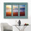 «Window View Sunset Window On The Beach Shoreline Nature Images Modern Art Rustic Scenic Ultra» sur toile-98448550