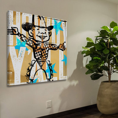 « howdy yall garçon » par rick martin, reproduction d’art sur toile tendue