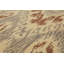Tapis de zone en laine beige/gris/brun 8 pi x 10 pi one-of-kind à la main noué la Hetherton