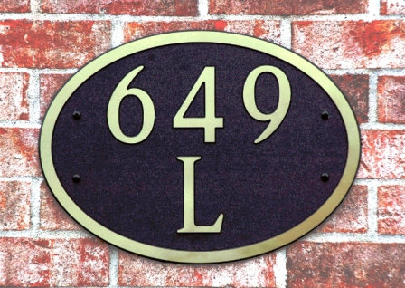 Oval Wall Plaque, Gold