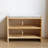 North American Solid Wood Home Shoe Cabinet Stool 6 Pair Solid Wood Shoe Storage Bench